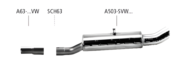 Bastuck Sportauspuff - VW Polo 1/ 2/ 3