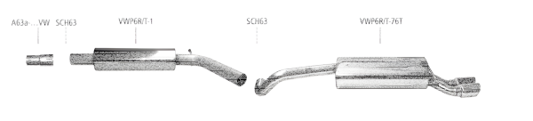 Bastuck Exhaust System - VW Polo 6C