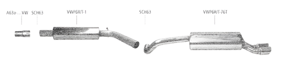 Bastuck Exhaust System - VW Polo 6C GTI