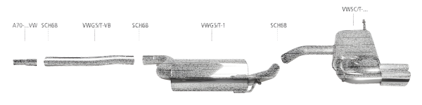 Bastuck Komplettanlage - VW Scirocco 3 Diesel