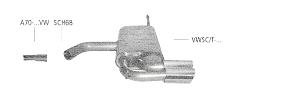 Bastuck Sport Exhaust - VW Scirocco 3 Diesel