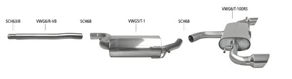 Bastuck Exhaust System - VW Scirocco 3 R