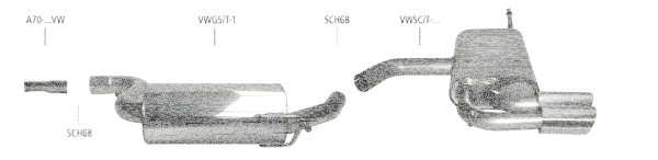 Bastuck Exhaust System - 08+ VW Scirocco 3 Turbo