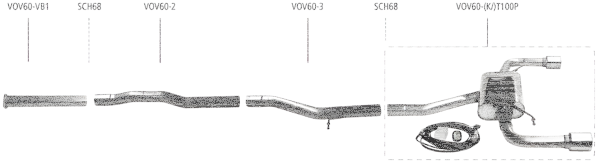Bastuck Exhaust System - 18+ Volvo S60/ V60