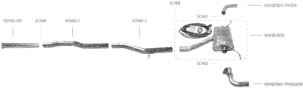 Bastuck Komplettanlage - 18+ Volvo S60/ V60 R-Design