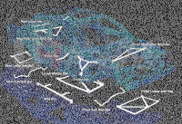 Ultra Racing Strebe hinten unten 2x 2-Punkt - 99-05 Lexus IS200 (XE10) 2.0 3S (2WD) / 98-05 Toyota Altezza (XE10) (AS200/RS200) 2.0 (2WD)