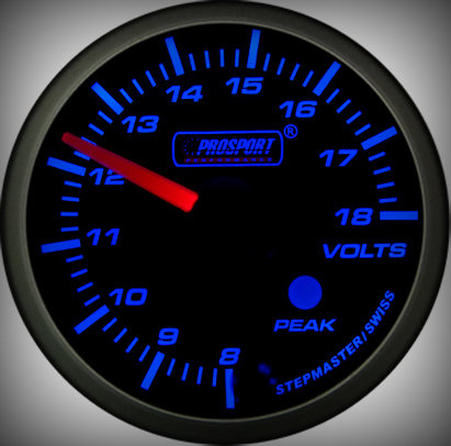 Prosport Racing Premium Series Electric Volt 60 mm, blue-white, Smoked