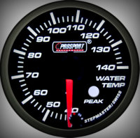 Prosport Racing Premium Serie Wassertemperatur 52 mm, orange-weiß, Smoked