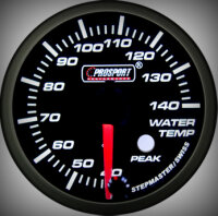 Prosport Racing Premium Series water temperature 52 mm, orange-white, Smoked