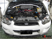 Ultra Racing Front Upper Strut Bar 2-Point - 00-07 Subaru Impreza STI (GD(B)) V.7/V.8/V.9 1.6/2.0 (4WD / w/o A/C)
