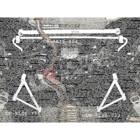 Ultra Racing Strebe hinten unten 2-Punkt - 08-12 Subaru...