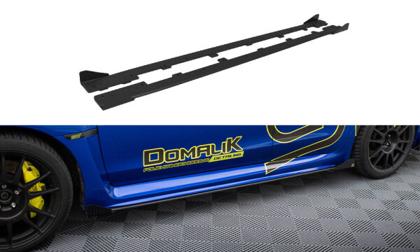 Maxton Design Street Pro Side Skirts Diffusers + Flaps - Subaru WRX STI MK1