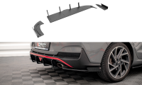 Maxton Design Street Pro Rear extension Flaps Diffusor - Hyundai I30 Fastback N-Line MK3 Facelift
