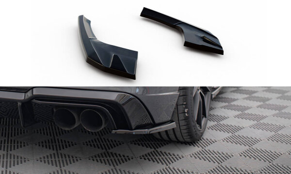 Maxton Design Rear extension Flaps Diffusor V.2 - Audi S3/ A3 S-Line Sportback 8V Facelift