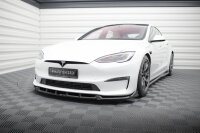 Maxton Design Front extension V.1 - Tesla Model S Plaid MK1 Facelift