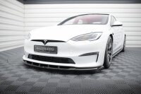 Maxton Design Front extension V.3 - Tesla Model S Plaid MK1 Facelift