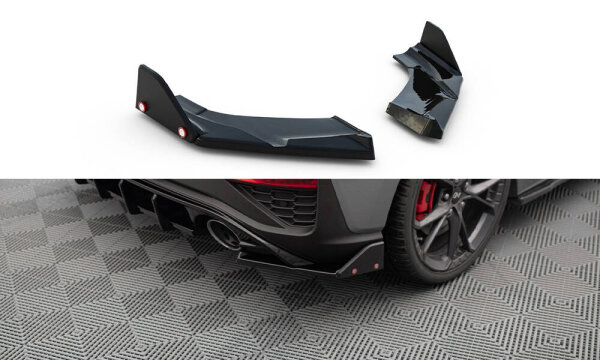 Maxton Design Rear extension Flaps Diffusor V.4 + Flaps - Hyundai I30 N Hatchback MK3 Facelift