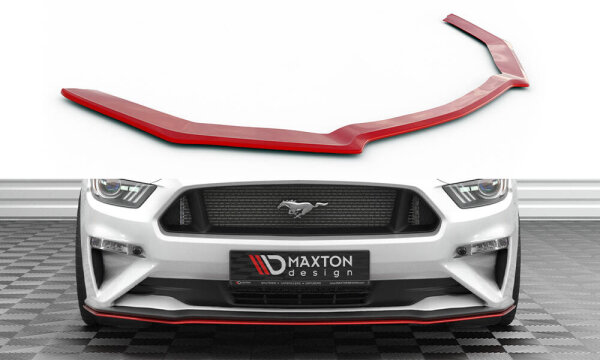 Maxton Design Front extension V.2 - Ford Mustang MK6 Facelift