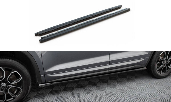 Maxton Design Side Skirts Diffusers - Skoda Kodiaq Sportline MK1 Facelift