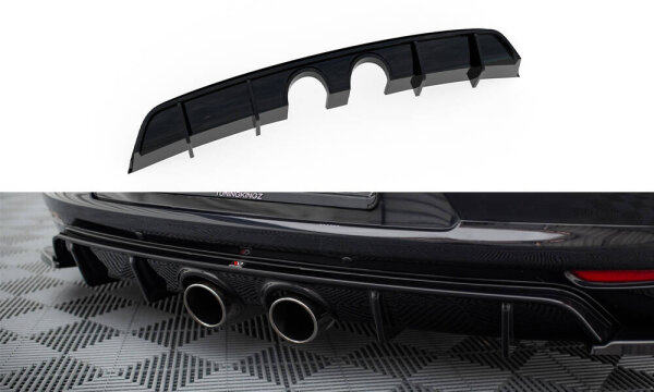 Maxton Design Rear extension Diffusor V.2 - VW Scirocco MK3 (R32 exhaust)
