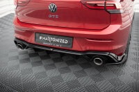 Maxton Design Rear extension Diffusor + Sports exhaust dummy - VW Golf GTE/ R-Line MK8/ MK8 Facelift