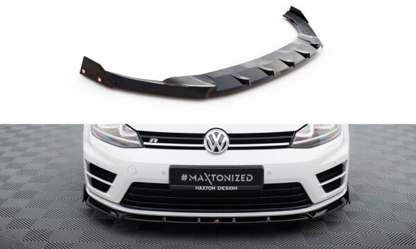 Maxton Design Front extension V.5 + Flaps - VW Golf R/ R-Line MK7