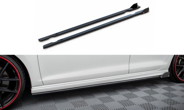 Maxton Design Seitenschweller Ansatz V.3 + Flaps - VW Golf R/ R-Line MK7