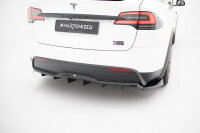 Maxton Design Rear extension Diffusor DTM Look V.2 - Tesla Model X MK1 Facelift