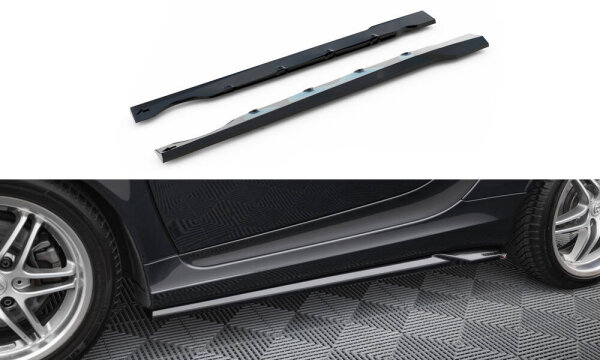 Maxton Design Side Skirts Diffusers - Brabus Smart Fortwo C451 Facelift