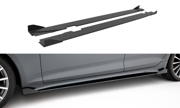 Maxton Design Street Pro Seitenschweller Ansatz + Flaps - Audi A5 Sportback F5 Facelift