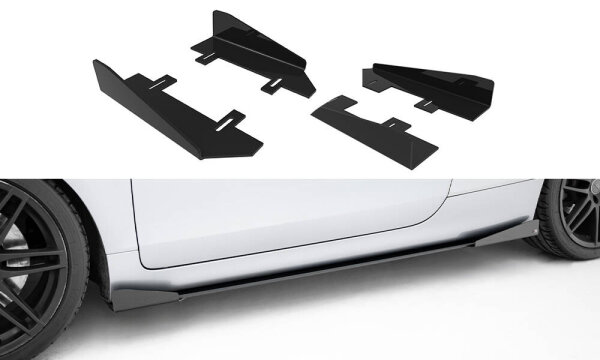 Maxton Design Side Skirts Flaps - Audi TT S/ TT S-Line 8J Facelift