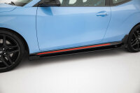 Maxton Design Street Pro Side Skirts Diffusers + Flaps - Hyundai Veloster N MK2