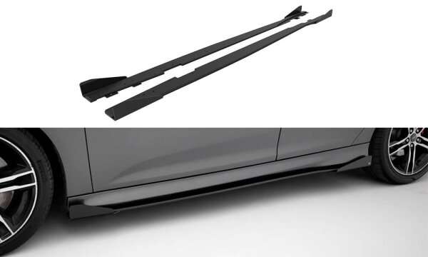 Maxton Design Street Pro Side Skirts Diffusers + Flaps - Ford Focus ST MK3 Facelift