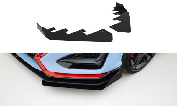 Maxton Design Stoßstange Flaps vorn - Hyundai Veloster N MK2