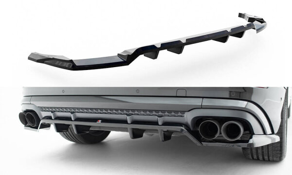 Maxton Design Rear extension Diffusor DTM Look V.2 - Audi SQ8/ Q8 S-Line MK1 Facelift