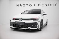 Maxton Design Front extension V.2 + Flaps - VW Golf GTI/ GTE/ R-Line MK8 Facelift
