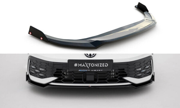 Maxton Design Front extension V.3 + Flaps - VW Golf GTI/ GTE/ R-Line MK8 Facelift