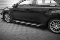 Maxton Design Street Pro Seitenschweller Ansatz + Flaps - Mitsubishi Lancer EVO X