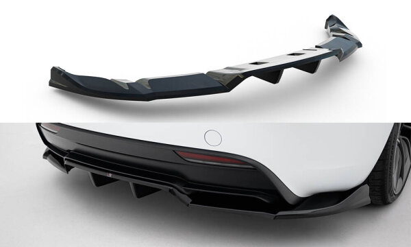 Maxton Design Rear extension Diffusor DTM Look V.1 - Tesla Model 3 Performance MK1 Facelift