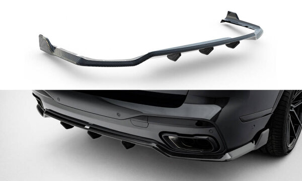 Maxton Design Prepreg Carbon Rear extension Diffusor - BMW X7 M-Package G07 Facelift
