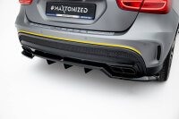 Maxton Design Rear extension Diffusor DTM Look V.2 - Mercedes GLA 45 AMG X156