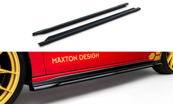 Maxton Design Side Skirts Diffusers V.1 - VW Golf GTI Clubsport MK8 Facelift
