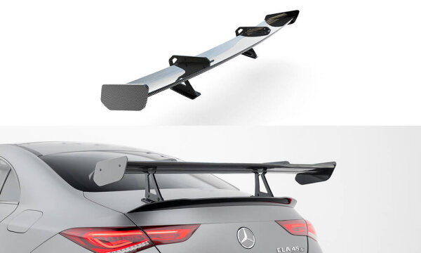 Maxton Design Carbon rear spoiler Swan Neck - Mercedes CLA Coupe C118/ C118 Facelift