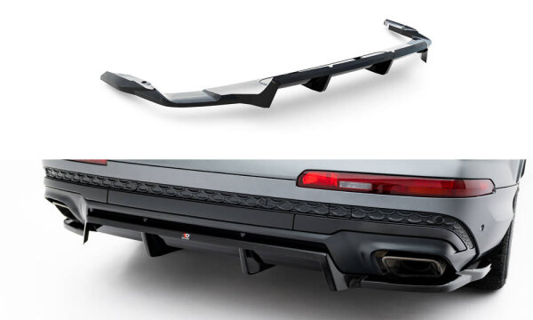 Maxton Design Rear extension Diffusor DTM Look - Audi Q7 S-Line MK2 Facelift 2