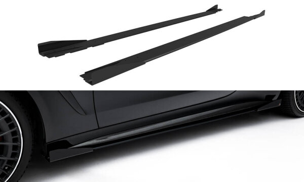 Maxton Design Street Pro Side Skirts Diffusers + Flaps - Mercedes-AMG CLE 53 C236