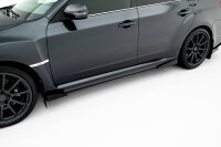 Maxton Design Street Pro Side Skirts Diffusers + Flaps - Subaru Impreza WRX STI MK3 Facelift