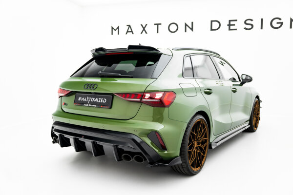 Maxton Design Rear extension Flaps Diffusor V.4 - Audi S3 Sportback 8Y Facelift