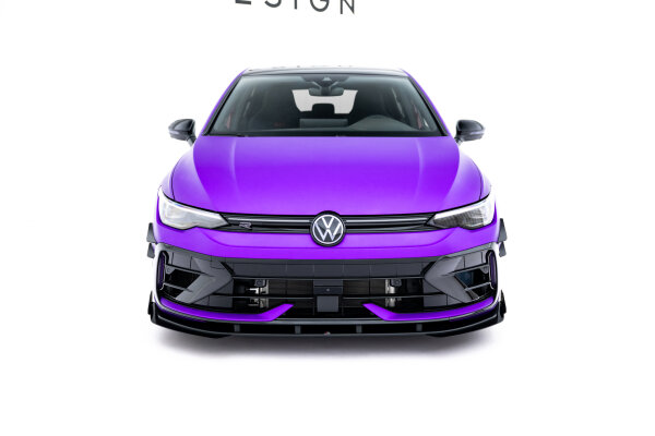 Maxton Design Street Pro Front extension + Flaps - VW Golf R MK8 Facelift