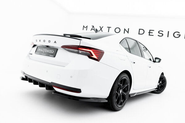 Maxton Design Rear extension Diffusor - Skoda Octavia Sportline Liftback/ Combi MK4 Facelift