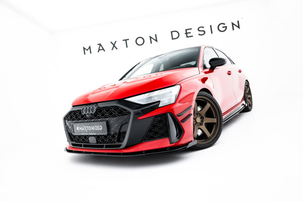 Maxton Design Street Pro Frontansatz + Flaps - Audi RS3 Sportback 8Y Facelift